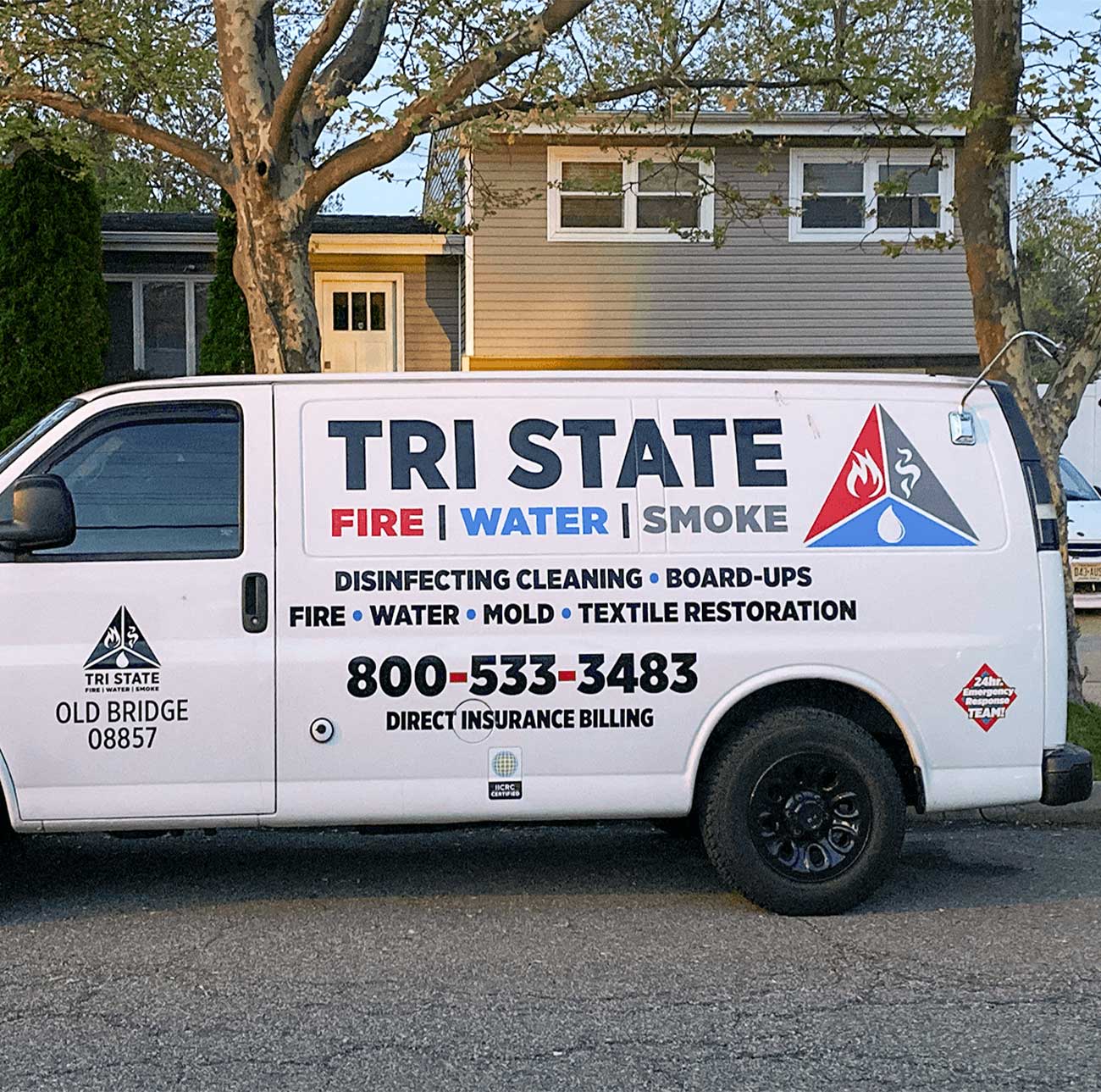 fire water smoke restoration van