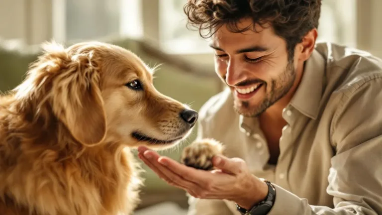 Animal experts explain why your dog giving you its paw isn’t just playing